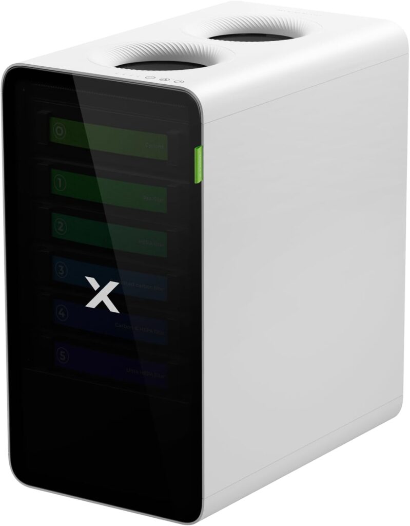 xTool SafetyPro AP2 Luftreiniger für 3D Drucker und Laser Gravur mit SuperCyclone-System, 6-stufiger Filterung, 10x längere Lebensdauer, Aktivkohle-Geruchskontrolle, Auto-Sync und leisem Betrieb