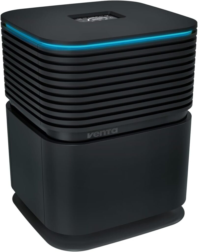 Venta 2-in-1 Luftreiniger & Luftbefeuchter AW735 Hybrid, 6 L, 350 ml/h, 23 dB, 5 W, CADR 250m³/h, 3-fach Reinigung, H13: 99,97% Feinstaub, Viren, Aktivkohle: Gase, 50 m²/125 m³, App- & Sprachsteuerung