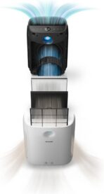 Philips Series 2000i Luftreiniger – App-Steuerung, entfernt Pollen, Staub, Viren und Aerosole** in Räumen mit bis zu 63 m², 5 Geschwindigkeitsstufen, Sleep-Modus (AC2889/10)