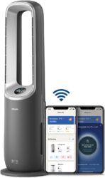Philips Air Performer 3-in-1: Luftreiniger, Heiz- und Kühlgebläse - Reinigt 70 m², Entfernt 99,97% der Allergene und Schadstoffe. HEPA-Filter, Intelligente Sensoren, Alexa, App. (AMF870/15)