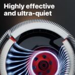 IQAir Luftreiniger für große Räume [Haus, Küche, Wohnzimmer, Schlafzimmer, Büro] Atem X HyperHEPA-Filter [Viren, Bakterien, Allergene, Asthmaauslöser, Rauch, Schimmel, Haustiere] Made in Germany