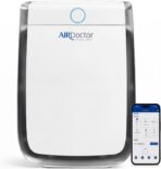 AIRDOCTOR 3500i Intelligenter Luftreiniger für Wohn- und Schlafzimmer, 3-stufige Filterung mit Vorfilter, UltraHEPA, Kohlenstoff/VOC, fängt Partikel ein, die 100 mal kleiner sind als der