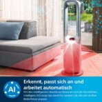 Philips Air Performer 3-in-1: Luftreiniger, Heiz- und Kühlgebläse - Reinigt 70 m², Entfernt 99,97% der Allergene und Schadstoffe. HEPA-Filter, Intelligente Sensoren, Alexa, App. (AMF870/15)