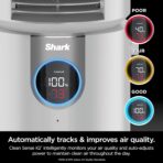 Shark 3-in-1 Clean Sense Luftreiniger, Heizung & Ventilator, HEPA-Filter, 500 m², oszillierend, fängt 99,98% der Partikel für saubere Luft, Staub, Rauch und Allergene, weiß, HC450