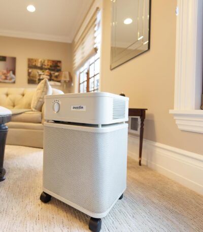 Austin Air HealthMate Plus Luftreiniger – Fortschrittlicher 4-stufiger Filtrations-Luftreiniger für Zuhause mit Aktivkohle & Zeolith – Ideal als Luftreiniger für Schlafzimmer oder jeden großen Raum