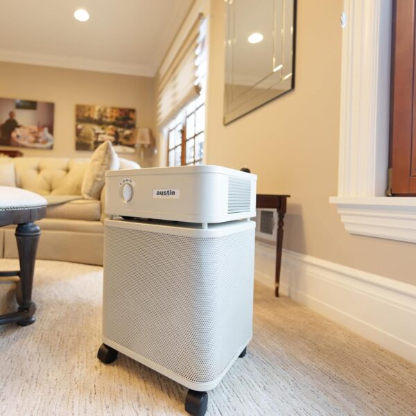 Austin Air HealthMate Plus Luftreiniger – Fortschrittlicher 4-stufiger Filtrations-Luftreiniger für Zuhause mit Aktivkohle & Zeolith – Ideal als Luftreiniger für Schlafzimmer oder jeden großen Raum