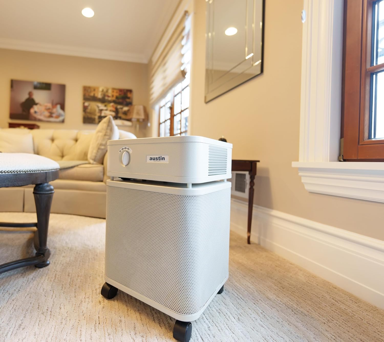 Austin Air HealthMate Plus Luftreiniger – Fortschrittlicher 4-stufiger Filtrations-Luftreiniger für Zuhause mit Aktivkohle & Zeolith – Ideal als Luftreiniger für Schlafzimmer oder jeden großen Raum
