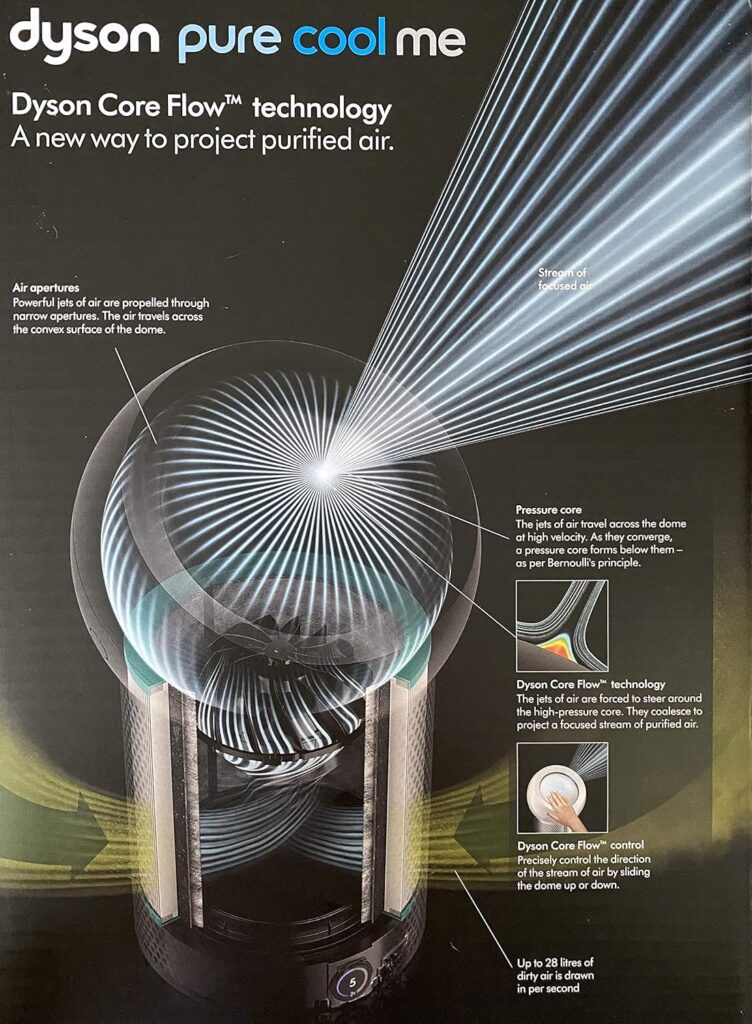 Dyson Luftreiniger 925,2 m³/h, 59 dB, 8 h, Kühlung, Ventilator, 70°, 1,856 m, 275917-01
